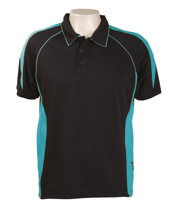 Black Teal 334 Olympikool Polo shirts, Cool dry, breathable, light weight, Mens, Ladies, Kids