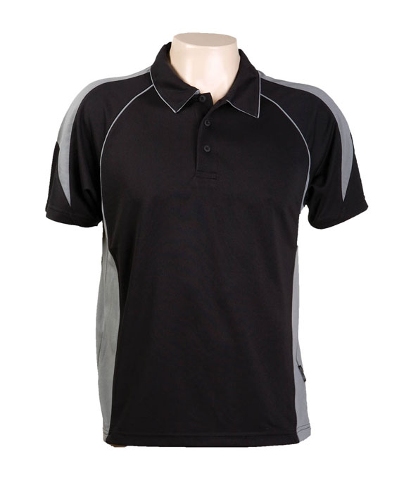 Black Ashe 334 Olympikool Polo shirts, Cool dry, breathable, light weight, Mens, Ladies, Kidspolo shirt 100% kooldri