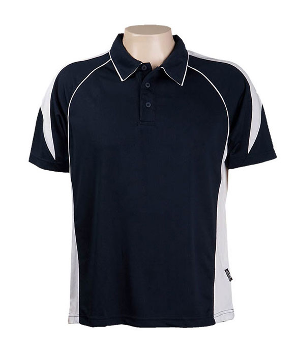 Black / White 334 Olympikool Polo shirts, Cool dry, breathable, light weight, Mens, Ladies, KidsDescription of photo here