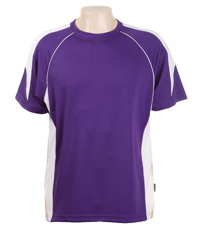 Purple / White Olympikool t-SHIRTS , Cool dry, breathable, light weight, Mens, Ladies, photo here