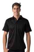 Marcoola Cool Dry Polo shirt Black, Marcoola Cool Dry Polo Shirt       165gsm, 100%  polyester Cool Dry fabric     Breathable  micromesh moisture management     Draws Sweat from Body, Quick Dry