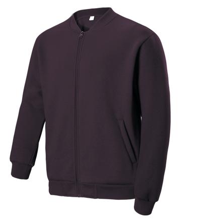 Marron Fleece zip Jacket