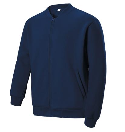 Navy Fleece Zip Jacket