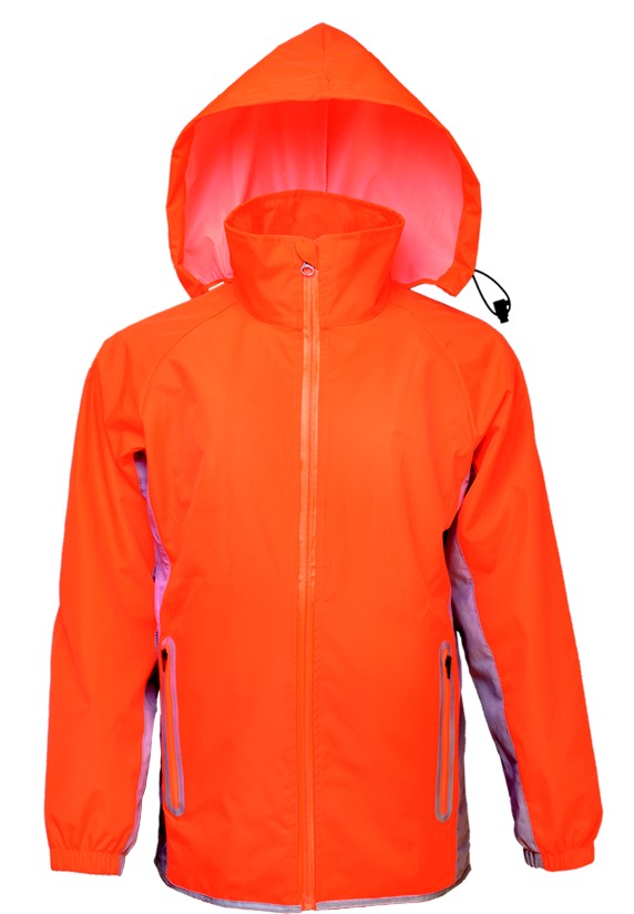 Wet Weather Jacket HI VIS Orange Silver