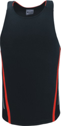 Black Red Elite breezeway singlet