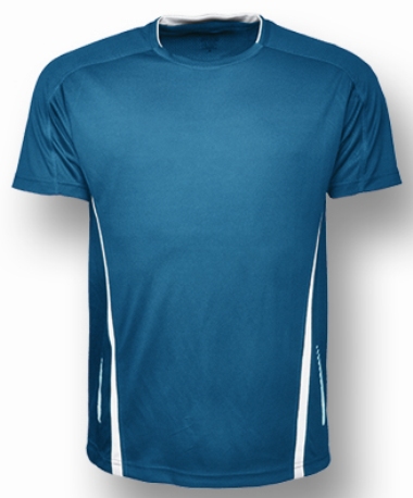 Cyan / White Elite breezeway T-shirt