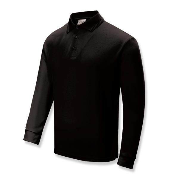 Black Long Sleeve , 160gsm Breezeway polo 100% breezeway  polyester, Micromesh fabric designed to be quick dry with sun protection and Anti-Bacterial treatment Breezeway technology draws moisture away from the body and maximizes the air ventilation’ always keeps you dry and fresh.