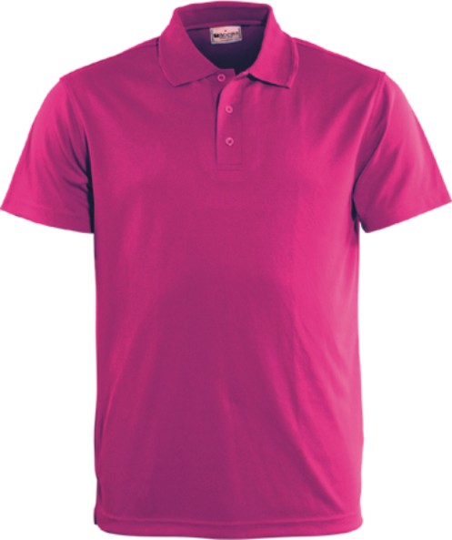 Magenta, 160gsm Breezeway polo 100% breezeway  polyester, Micromesh fabric designed to be quick dry with sun protection and Anti-Bacterial treatment Breezeway technology draws moisture away from the body and maximizes the air ventilation’ always keeps you dry and fresh.