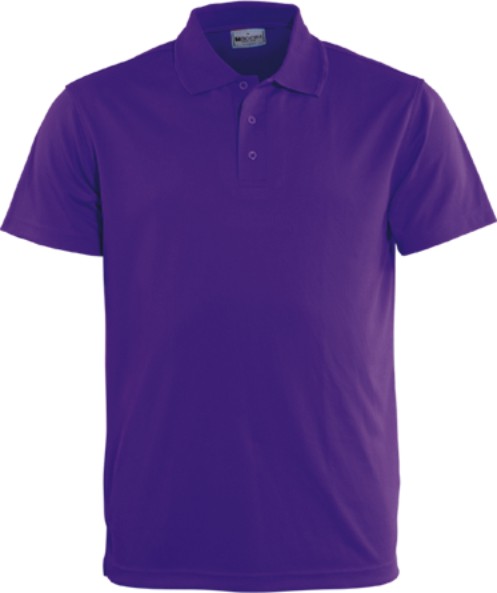 Purple, 160gsm Breezeway polo 100% breezeway  polyester, Micromesh fabric designed to be quick dry with sun protection and Anti-Bacterial treatment Breezeway technology draws moisture away from the body and maximizes the air ventilation’ always keeps you dry and fresh.