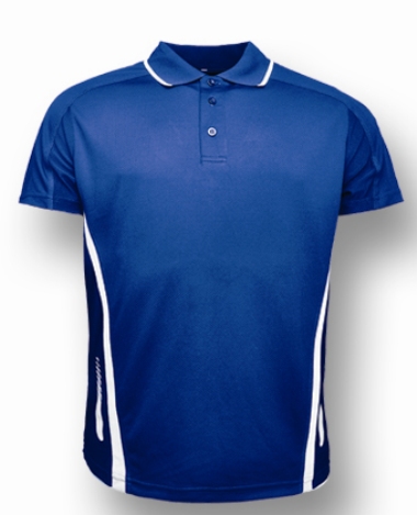 Royal / White Polo shirts