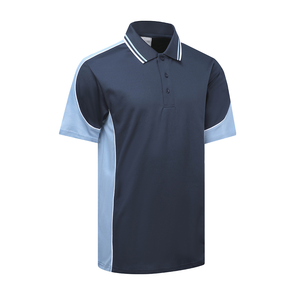 Navy Sky Blue Vertex Polo shirt