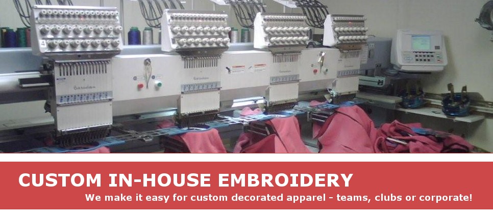 In house embroidery