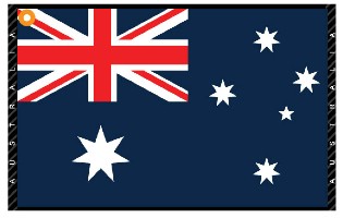 Click to Enlarge -  AUSTRALIA FLAG TOWEL Walkerden Golf Australia