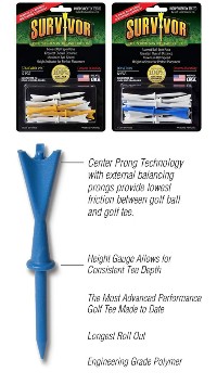 Click to Enlarge -  SURVIVOR DISTANCE GOLF TEES Walkerden Golf Australia