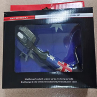 Click to Enlarge - Accessories, Towels Deluxe Flag Towel & Brush Set Walkerden Golf Australia