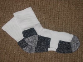 Click to Enlarge - Footlets / Socks, Mens .. MENS QUARTER SOCKS - SUPER CUSHION FOOT Walkerden Golf Australia