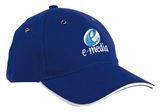 Click to Enlarge - Headwear, Caps & Visors HEAVY BRUSHED COTTON CAP - CONTRAST PIPING Walkerden Golf Australia