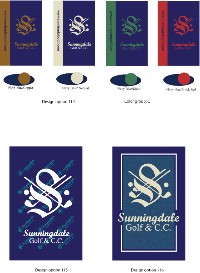 Click to Enlarge -  CUSTOM DESIGNED JACQUARD WOVEN GOLF TOWEL Walkerden Golf Australia